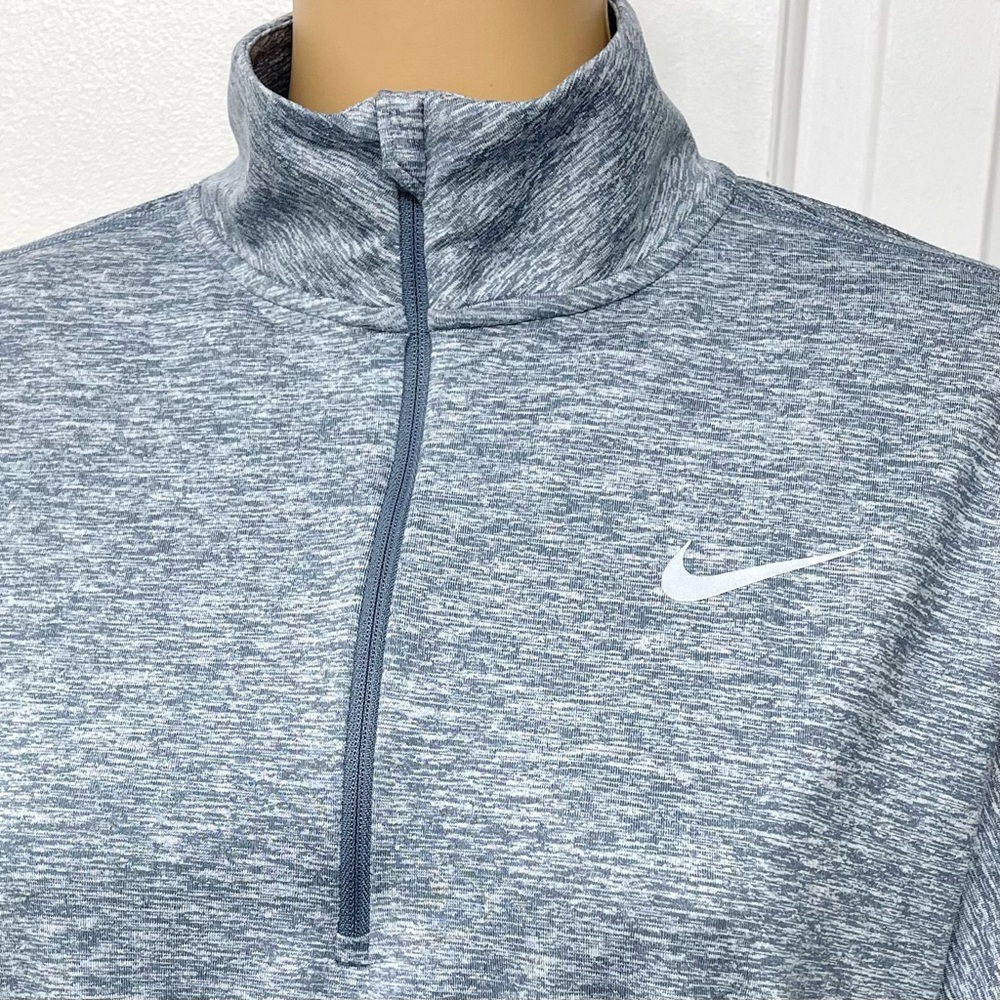 Nike Women's Dry Element Running Top Gray Heather Long Sleeve Size M - Picture 5 of 12
